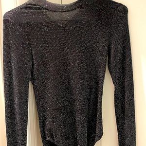 Black sparkle onesie